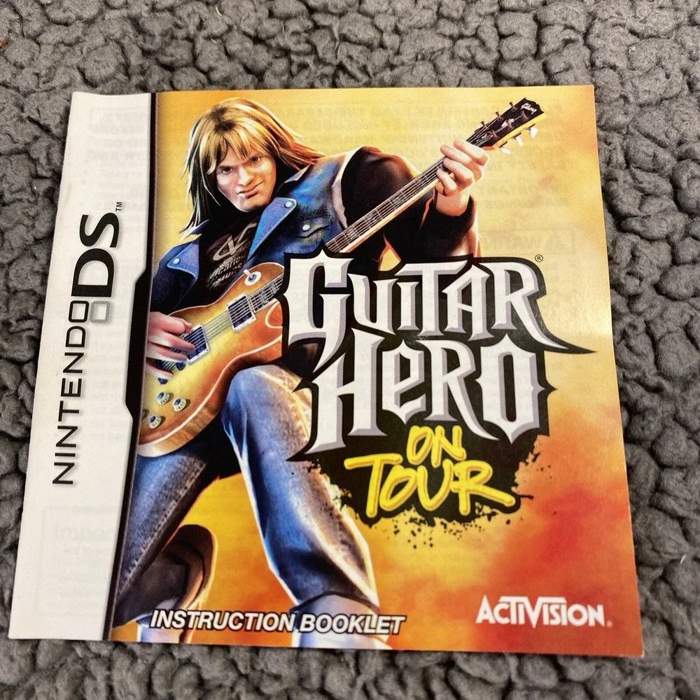 Nintendo DS Guitar Hero On Tour Cartridge Only Includes Booklet Game No Case